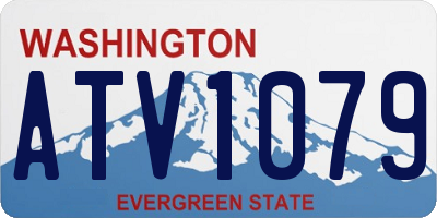 WA license plate ATV1079