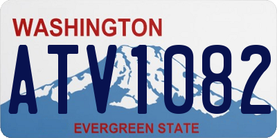WA license plate ATV1082