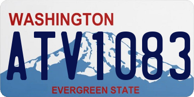 WA license plate ATV1083