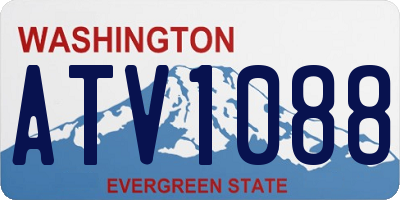 WA license plate ATV1088