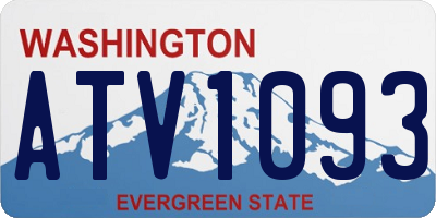 WA license plate ATV1093