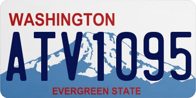 WA license plate ATV1095