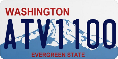 WA license plate ATV1100