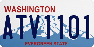WA license plate ATV1101