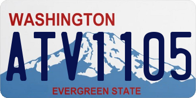 WA license plate ATV1105