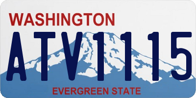 WA license plate ATV1115