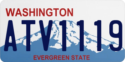 WA license plate ATV1119