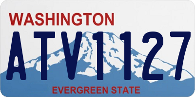 WA license plate ATV1127
