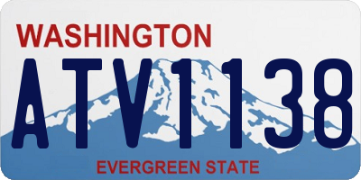WA license plate ATV1138
