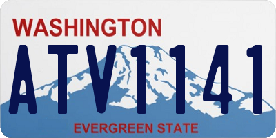 WA license plate ATV1141