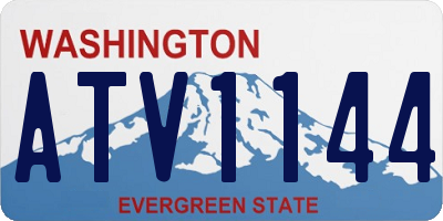 WA license plate ATV1144
