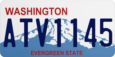 WA license plate ATV1145