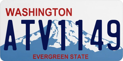 WA license plate ATV1149