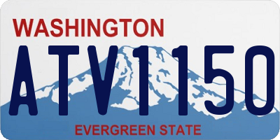 WA license plate ATV1150