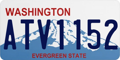 WA license plate ATV1152