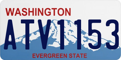 WA license plate ATV1153