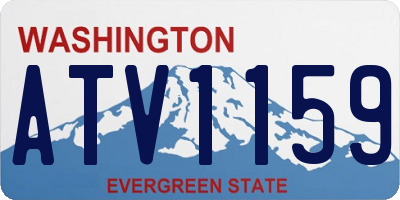 WA license plate ATV1159