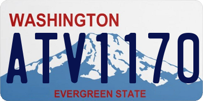 WA license plate ATV1170