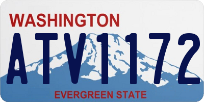 WA license plate ATV1172