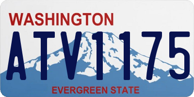 WA license plate ATV1175