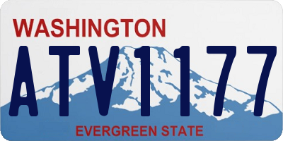 WA license plate ATV1177