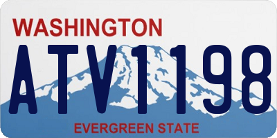 WA license plate ATV1198
