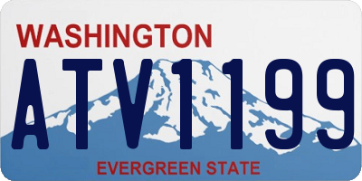 WA license plate ATV1199