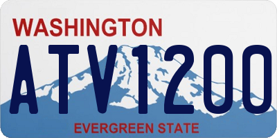 WA license plate ATV1200