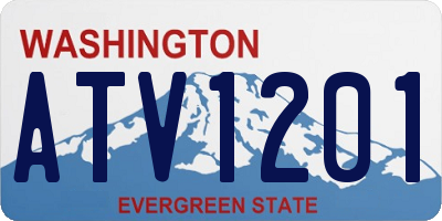 WA license plate ATV1201