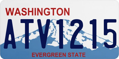 WA license plate ATV1215
