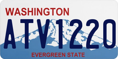 WA license plate ATV1220