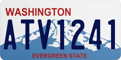 WA license plate ATV1241