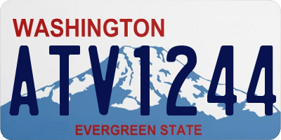 WA license plate ATV1244