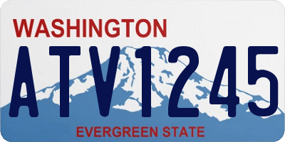 WA license plate ATV1245