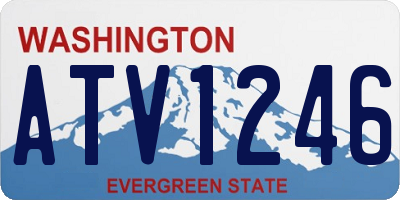 WA license plate ATV1246