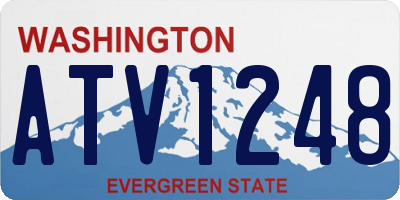 WA license plate ATV1248
