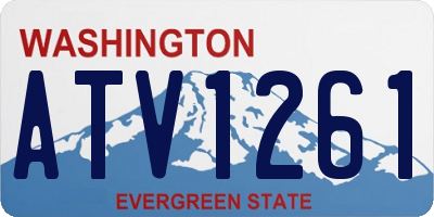 WA license plate ATV1261