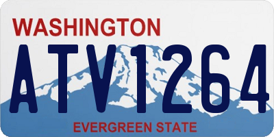 WA license plate ATV1264