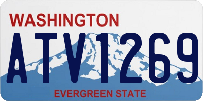 WA license plate ATV1269