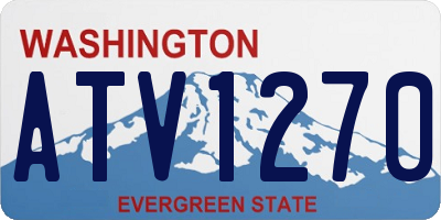 WA license plate ATV1270