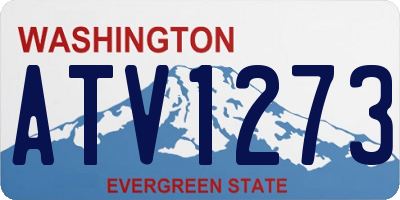 WA license plate ATV1273