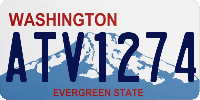 WA license plate ATV1274