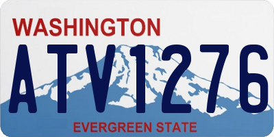 WA license plate ATV1276