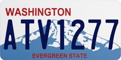 WA license plate ATV1277