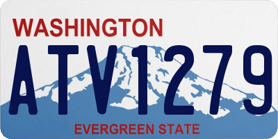WA license plate ATV1279