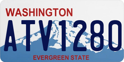 WA license plate ATV1280