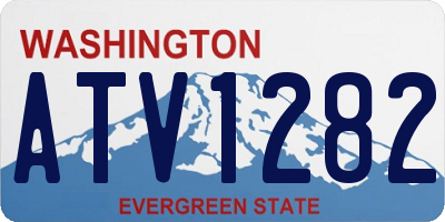 WA license plate ATV1282