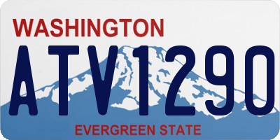 WA license plate ATV1290