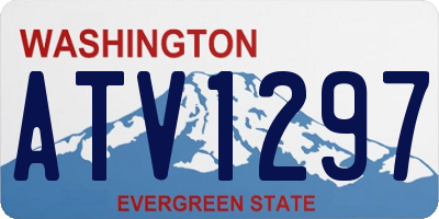 WA license plate ATV1297