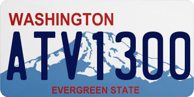 WA license plate ATV1300